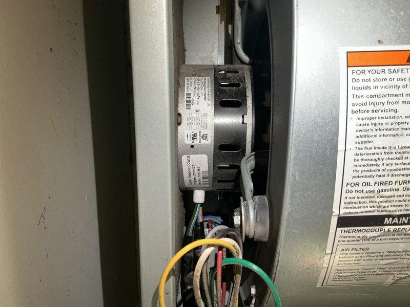Completed comprehensive tune-up on 4-year-old furnace system including inspection of blower motor assembly, electrical connections, and burner components. All wiring connections verified secure, flame sensor cleaned and tested, and air filter inspected for proper operation. System operating within manufacturer specifications with no issues identified.