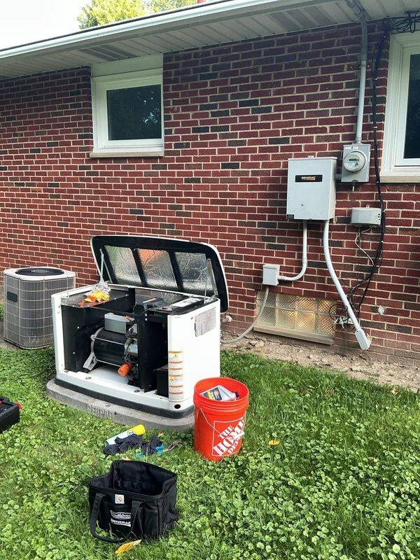 Completed scheduled maintenance service on an 11-year-old Generac standby generator system. Performed comprehensive inspection of generator unit, transfer switch, and associated electrical connections, ensuring all components were functioning properly and meeting manufacturer specifications.