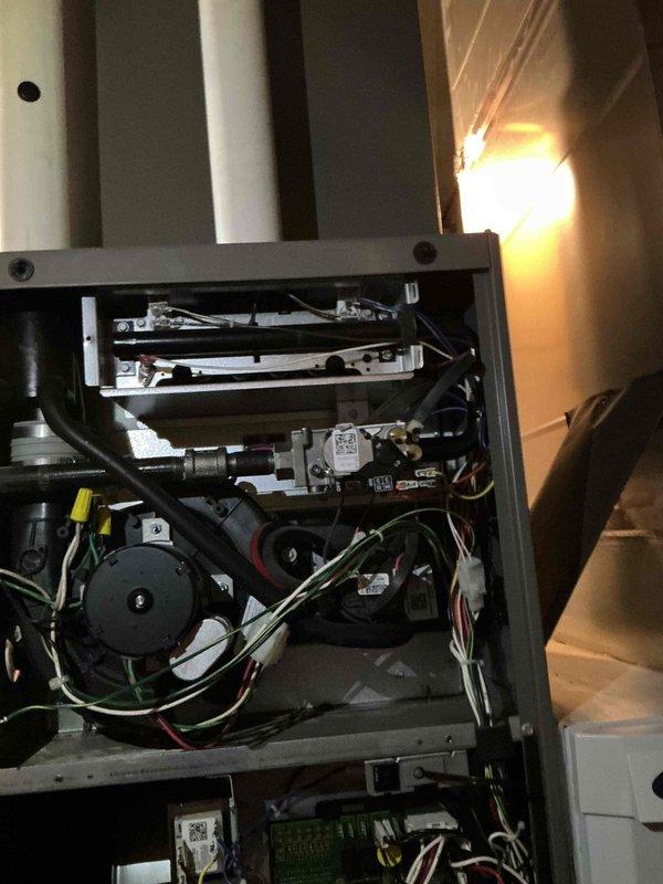 Completed comprehensive MVP maintenance on 4-year-old furnace system. Inspected control board, electrical connections, blower assembly, and all internal components; verified proper operation of all safety controls and mechanical systems. Unit tested and confirmed functioning within manufacturer specifications.