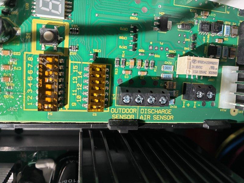Performed routine maintenance visit on a three-year-old air conditioning system for MVP customer as rescheduled service. Inspected outdoor unit control board including outdoor discharge air sensor connections and verified proper operation of all electronic components. Measured and recorded system temperatures, confirming 40.8°F reading using digital clamp meter, indicating proper refrigerant operation and cooling performance.