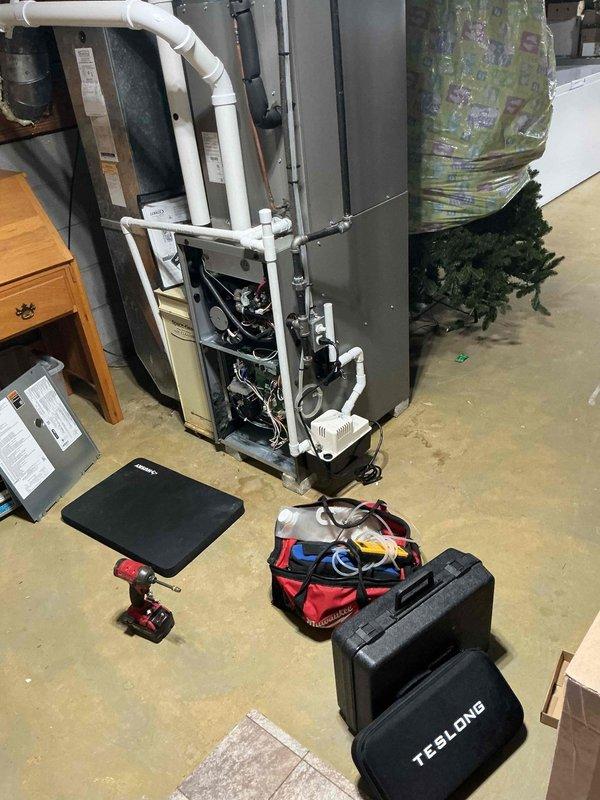 Completed comprehensive heating maintenance and furnace tune-up on two Lennox EL296UH070XV36B units located in basement, both approximately 2 years old and covered under 3-year warranty. Performed thorough inspection of internal components, checked all mechanical systems, verified proper operation of blower assemblies, and inspected heat exchangers. All systems operating within manufacturer specifications and ready for winter season.