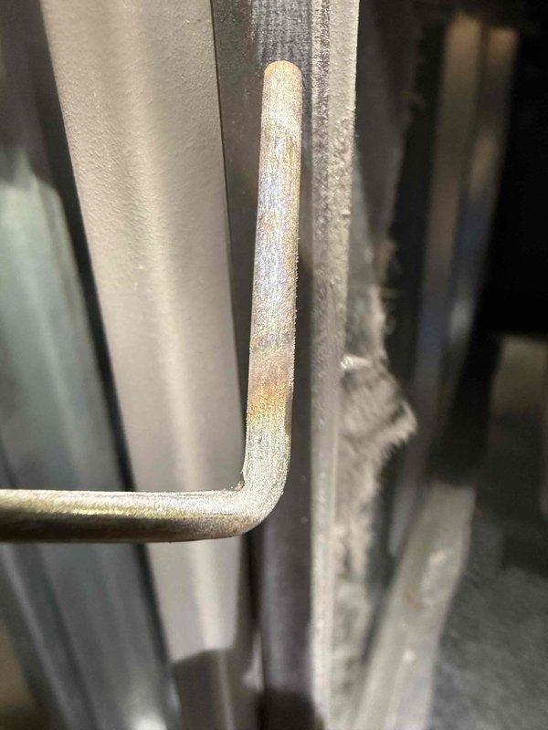 Completed scheduled MVP heating maintenance visit. Performed comprehensive system inspection, documenting equipment condition including evaporator coil assembly with visible moisture accumulation and refrigerant line connections showing dust buildup and surface oxidation. All heating system components were evaluated and photographed for maintenance records.