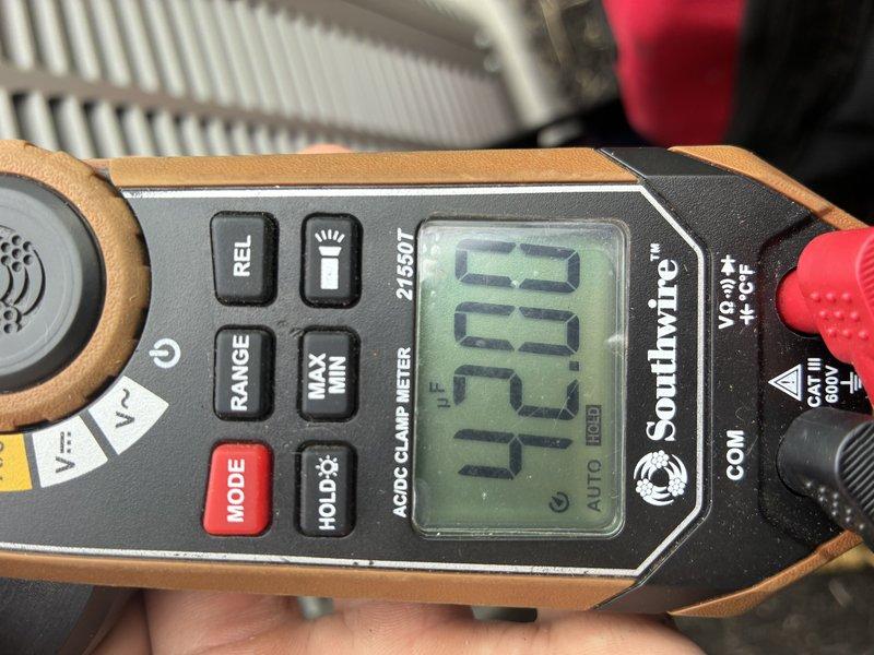 Completed MVP cooling maintenance on residential HVAC system. Performed comprehensive inspection of electrical components including capacitor, wiring connections, and relay assembly. Verified proper system operation through electrical testing using clamp meter to ensure all readings were within manufacturer specifications.