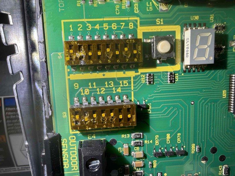 Completed comprehensive MVP AC maintenance on residential cooling system. Performed thorough inspection of outdoor condensing unit, verified proper operation of all mechanical and electrical components, and accessed control board to confirm system settings and diagnostics display functionality. Unit operating within normal parameters with all DIP switch configurations verified and system displaying proper diagnostic codes.