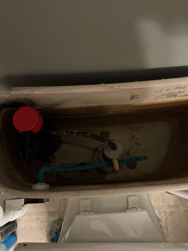 Responded to service call for broken toilet handle and flush mechanism on upstairs toilet. Upon arrival, removed tank lid and inspected internal components, identifying failed flush lever assembly. Replaced defective handle and flush mechanism with new hardware, ensuring proper connection to flapper valve. Tested flush operation multiple times to verify smooth handle action and complete bowl evacuation. System restored to full working order with no leaks detected.