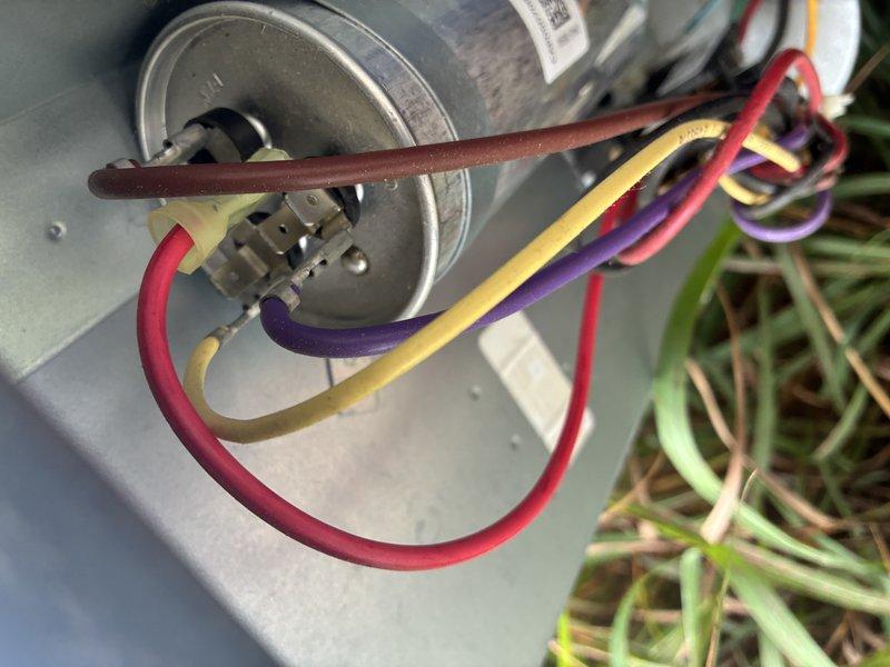 Completed routine AC tune-up on 4-year-old Goodman condenser unit. Performed comprehensive system inspection including motor connections, electrical components, and condenser operation. All wiring connections secure, unit operating within normal parameters, no issues identified during maintenance check.