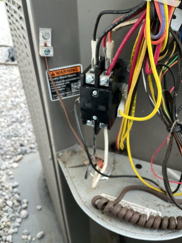 Responded to no cooling complaint on 10-year-old Lennox air conditioning system. Upon inspection, found failed contactor preventing compressor operation. Contactor showed signs of age-related wear with pitted contacts and degraded coil. Replaced defective contactor with OEM equivalent part, verified all electrical connections were secure, and tested system operation. Unit now cooling properly with compressor and condenser fan motor running as designed. All electrical components functioning within normal parameters.