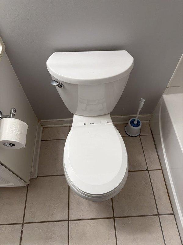 Accessed the second floor hall bathroom through ceiling opening to address toilet flange failure. Removed existing damaged flange and installed new replacement flange to restore proper toilet mounting and seal integrity. Completed repair in 5 hours, resolving drainage concerns and ensuring secure fixture installation.