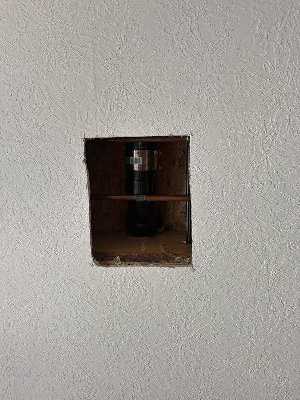 Accessed the second floor hall bathroom through ceiling opening to address toilet flange failure. Removed existing damaged flange and installed new replacement flange to restore proper toilet mounting and seal integrity. Completed repair in 5 hours, resolving drainage concerns and ensuring secure fixture installation.