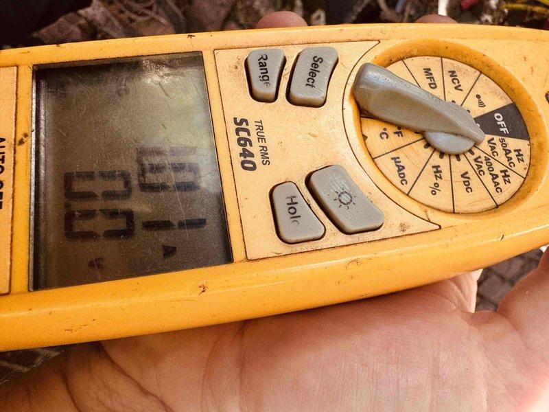 Responded to no cooling complaint on 21-year-old air conditioning system. Upon arrival, performed diagnostic testing using digital multimeter to measure electrical values and system performance. Also inspected 23-year-old furnace and humidifier as requested, as these components had not been serviced recently and customer was concerned about their operational status.