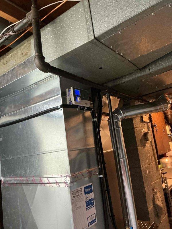 Completed scheduled MVP cooling maintenance visit on HVAC system. Performed comprehensive inspection of indoor air handler unit including electrical components, contactors, and control modules. Verified proper operation of thermostat controls and examined ductwork connections throughout mechanical space. Inspected all wiring connections, capacitor functionality, and relay operations within electrical compartment. System found to be operating within normal parameters with all components functioning properly.