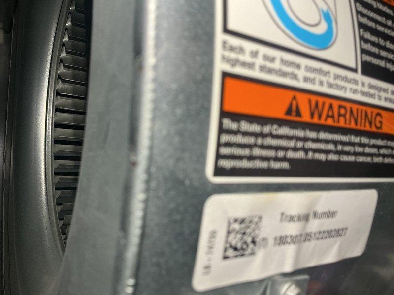 Completed MVP recurring maintenance visit on heating system. Performed comprehensive inspection of furnace unit, documenting blower motor assembly, electrical connections, and capacitor specifications (5.1a/5uF noted). All wiring connections secure with proper wire nuts, manufacturer labels and safety warnings verified intact and legible, unit operational and functioning within normal parameters.