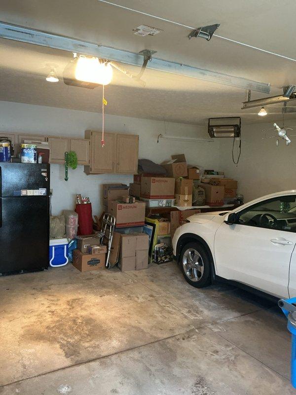 Performed site assessment for electric vehicle charging station installation feasibility in residential garage. Evaluated existing electrical panel capacity and determined available breaker spaces for dedicated EV charger circuit. Documented current electrical infrastructure including panel location, available conduit pathways, and optimal charging station mounting location near vehicle parking area to provide homeowner with installation options and requirements.