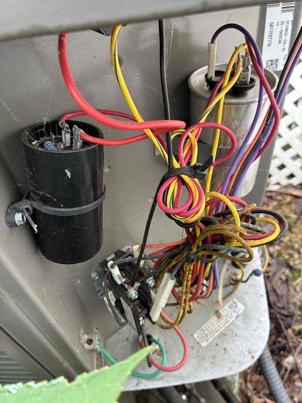 Completed MVP recurring cooling maintenance visit on Bryant outdoor condensing unit. Performed comprehensive system inspection including examination of electrical components, capacitor condition, and wiring connections. Unit operating within normal parameters with all components functioning properly at time of service.