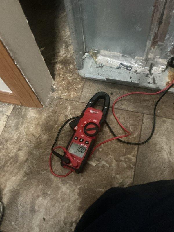 Replaced failed blower motor on HVAC system after diagnosing motor failure. Ordered and installed replacement motor, verified proper amperage draw with clamp meter readings, and performed complete system maintenance including inspection of all components. System tested and confirmed operational with proper airflow restored.