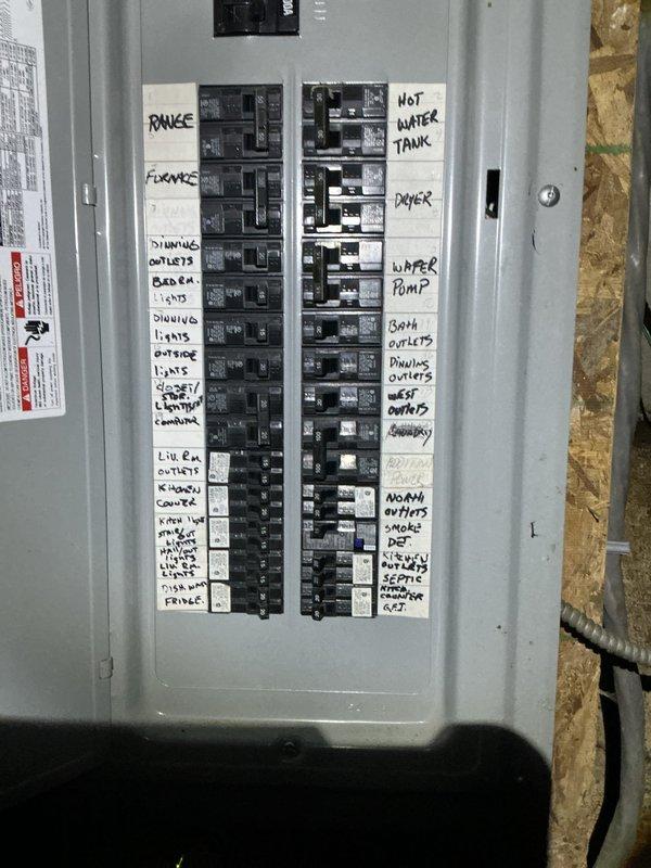 Responded to service call for well pump electrical issue. Inspected main electrical panel and verified proper circuit breaker operation for the water pump circuit. Examined well pressure tank (Well-Trol unit) and associated electrical connections in basement utility area. Confirmed all wiring connections secure and system operational. Payment collected in full at time of service. Customer advised this was a second service call for follow-up.