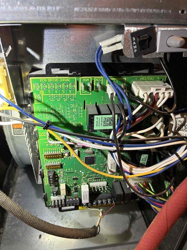 Completed heating maintenance tune-up on 8-year-old Lennox gas furnace located in first-floor laundry room. Performed comprehensive inspection of unit including burner assembly, heat exchanger, ignition system, and ECM blower motor control board. Verified proper operation of hot surface igniter, gas valve, and flame sensor. Checked all electrical connections and wiring harness integrity on control boards. Inspected condensate drain lines and PVC vent piping for proper drainage and clearances. Tested system startup sequence and confirmed furnace cycled properly through all operational stages. Measured temperature rise across heat exchanger and verified within manufacturer specifications. All components found operating within normal parameters with no immediate service needs identified.