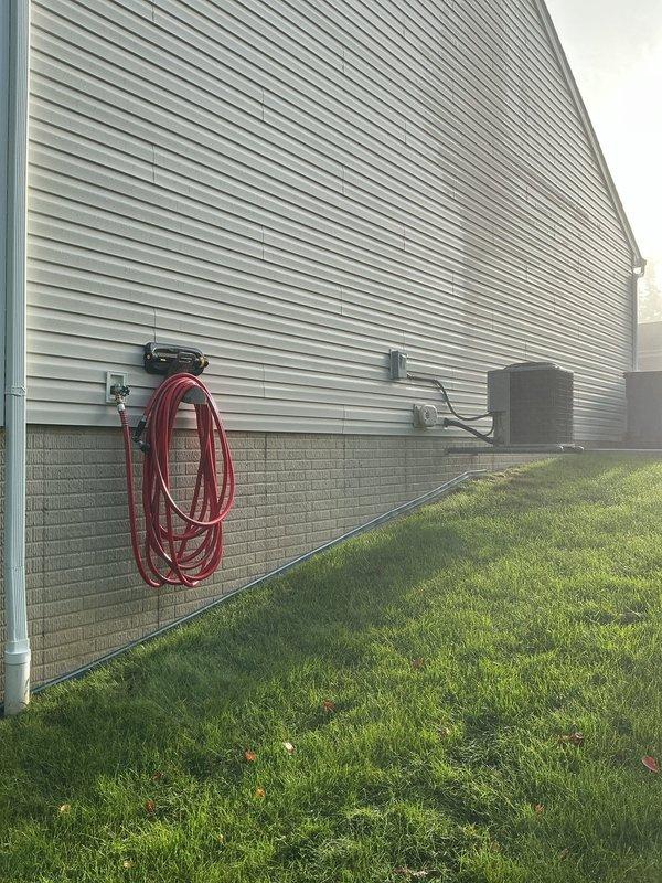 Conducted on-site assessment for tankless water heater installation at residential property. Evaluated existing utility access points, including exterior mounted equipment and under-deck crawl space area with exposed structural components. Documented current plumbing configuration, available gas line locations, electrical service access, and venting pathway requirements necessary for tankless unit installation. Provided comprehensive estimate for complete tankless water heater system replacement.