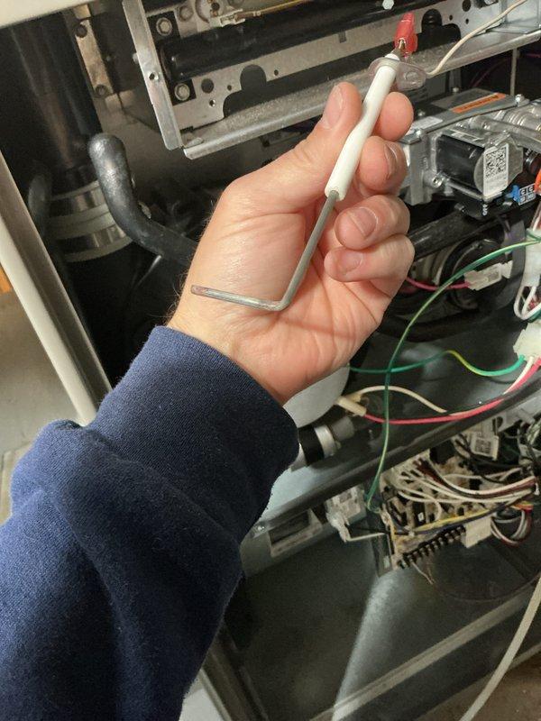 Completed MVP heating maintenance on recently installed system. Performed comprehensive diagnostic inspection of furnace components, accessed control board and internal wiring systems, and verified proper electrical connections throughout the unit. Used calibrated temperature sensing equipment to test system performance and confirm operational parameters within manufacturer specifications. All components found functioning correctly with no issues identified during inspection.