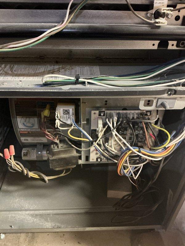 Responded to no-heat call on 10-year-old furnace. Upon arrival, performed diagnostic inspection of gas furnace system. Accessed interior components and conducted visual inspection of all major assemblies including blower motor, control board, wiring connections, and burner assembly.

Inspected burner assembly and confirmed proper flame ignition pattern with characteristic blue flames across burner rack. Verified gas valve operation and examined all electrical connections throughout the unit, including wire harnesses, connectors, and wire nuts for signs of looseness, corrosion, or damage. Checked control board for proper function and examined all safety switches and limit controls.

Tested system operation and confirmed furnace successfully ignited and cycled properly. System now heating normally with all components functioning as designed. Unit returned to full operational status.