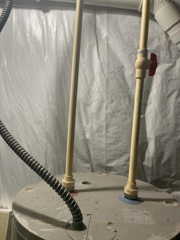 Conducted on-site evaluation and provided free estimate for water heater replacement. Inspected existing water heater installation, including supply lines, shut-off valves, and venting configuration in utility space. Documented current equipment condition and surrounding mechanical infrastructure, including HVAC ductwork and electrical systems in proximity to unit. Presented replacement options and recommendations to customer as requested second opinion.