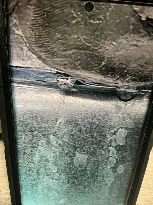 Responded to service call for water leaking under furnace. Upon arrival, found extensive condensation accumulation on lower panel of HVAC unit, indicating drainage issue or excessive moisture buildup. Inspected condensate drain system and surrounding components for blockages or malfunctions. Documented conditions with photos showing heavy water droplet formation on equipment surfaces and moisture damage to nearby materials. Addressed immediate water leakage concern and verified proper system drainage to prevent further moisture-related issues.