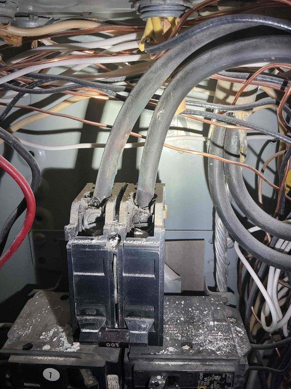 Completed on-site electrical estimate for Generac generator installation under the Power Play program. Customer confirmed existing electrical service and gas line are already in place and available for connection. Documented existing HVAC electrical components and service panel configuration through photographs to assess integration requirements for the automatic transfer switch and generator hookup.