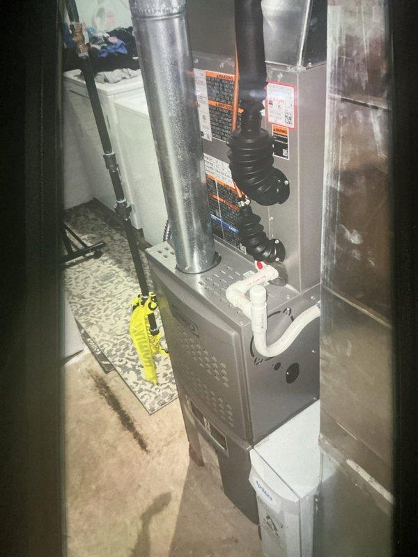 Completed comprehensive furnace tune-up on 1-year-old unit. Performed full system diagnostics including temperature differential measurements across heat exchanger, verified all electrical connections and control wiring integrity, and inspected blower motor assembly. All components operating within manufacturer specifications with no deficiencies noted.