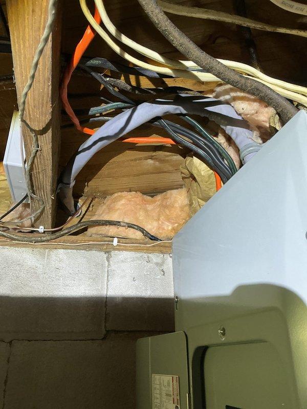 Completed 200A electrical service upgrade with installation of new main panel board and exterior disconnect to meet 2023 NEC requirements. Installed whole home surge protection system and performed all necessary code compliance updates including proper grounding and bonding. All required components including HEPD-80, panel board, and electrical kit were sourced and installed per specifications.