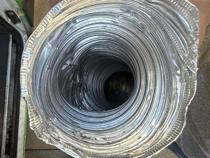 Performed comprehensive duct cleaning service for residential HVAC system, removing accumulated dust and debris from interior ductwork surfaces. Additionally completed dryer vent cleaning to ensure proper airflow and reduce fire hazard risk.