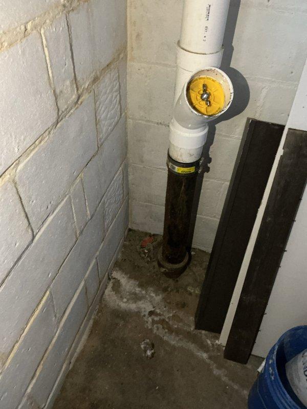 Performed main drain snaking service to clear plumbing system and prevent future backups. Successfully accessed the main cleanout fitting located in the basement utility area, snaked the drain line to remove blockages and restore proper flow, and confirmed system is operating correctly to prevent recurrence of previous backup issues.