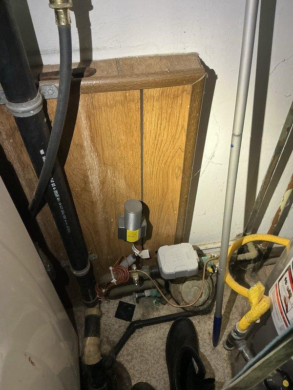Responded to service call for leaking outdoor spigot. Upon arrival, accessed the interior shut-off valve and supply lines located in the utility room mechanical space. Inspected the hose bib connection and associated plumbing, identifying the source of the leak at the exterior spigot valve stem. Replaced the faulty washer and packing, tested the system for proper operation, and verified no additional leaks were present when water was turned on and off multiple times.