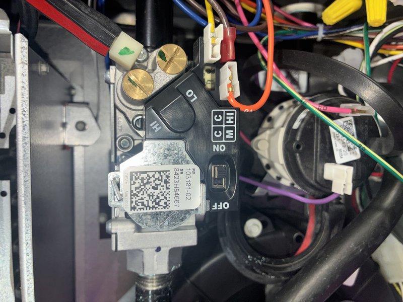 Performed comprehensive heating maintenance on residential gas furnace system. Conducted diagnostic testing of electrical components using digital multimeter to verify proper voltage and amperage across control board and safety circuits. Inspected blower motor assembly, wiring connections, and all internal mechanical components. Verified proper operation of control module, relay switches, and thermostat connections. All colored wire terminals were secure with no signs of overheating or corrosion. Tested system startup sequence and confirmed unit is operating within manufacturer specifications. No deficiencies noted; system is functioning properly for continued heating season operation.