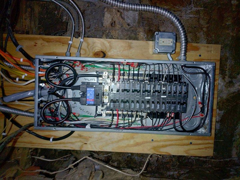 Completed 200-amp main electrical panel replacement with full service upgrade in accordance with 2023 National Electrical Code requirements. Installed new panel board, exterior disconnect, and 15 feet of 4/0 SER cable to bring system into compliance with current code standards. All circuit breakers properly configured, wiring organized and terminated, and system tested for proper operation.