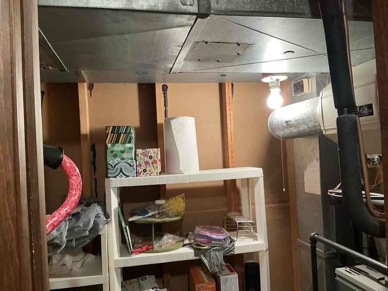 Conducted on-site assessment for stand-alone dehumidifier installation in unfinished basement utility area with existing HVAC equipment. Evaluated space conditions, structural considerations, and optimal placement for dehumidifier unit to address indoor air quality concerns in below-grade living space.