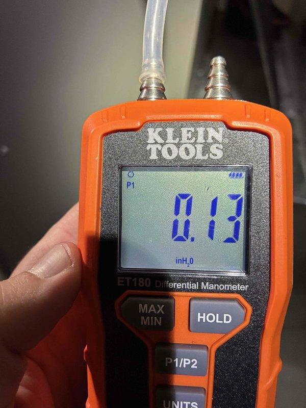 Completed comprehensive preventive maintenance on 5-year-old gas heating system as part of recurring MVP heating service program. Performed full system inspection, measured gas pressure differential at 0.13 inches of water column using calibrated manometer to verify proper combustion and safe operation. All components tested within manufacturer specifications, system operating efficiently with no deficiencies noted.