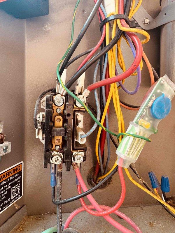 Completed comprehensive seasonal tune-up on 9-year-old Lennox gas furnace (model EL296UH090XV48C) and matching Lennox XC14-036 air conditioning system. Performed full system inspection including electrical connections, contactor operation, and dual-run capacitor testing (45+5 MFD, 370/440V rated). Verified all wire terminations secure, control wiring properly routed and bundled, and all safety devices functioning correctly. Both heating and cooling systems operating within manufacturer specifications with no immediate repairs required.