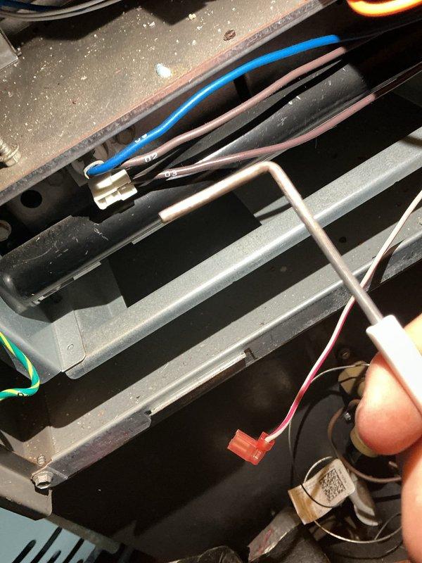 Completed preventive maintenance on an 11-year-old furnace system. Inspected air filter showing moderate dust accumulation and verified proper fit within housing, noting minor corrosion on metal ductwork frame. Examined internal electrical components, wiring connections, and mechanical assemblies, confirming all connections secure and system operational.