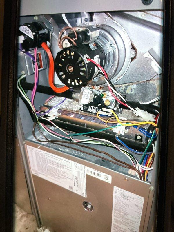 Completed annual AC tune-up on 9-year-old cooling system with no reported issues. Performed comprehensive maintenance inspection including filter check (16x25x1 filter documented), internal component examination of blower motor assembly, electrical connections, and control board verification. All system components found operating within normal parameters.