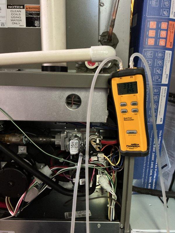 Completed preventive maintenance inspection on residential gas furnace for MVP customer. Performed system diagnostics using digital manometer to verify proper gas pressure and airflow readings across heat exchanger. Inspected control board, safety circuits, and all electrical connections for proper operation. All components found to be functioning within manufacturer specifications with no issues identified during visit.