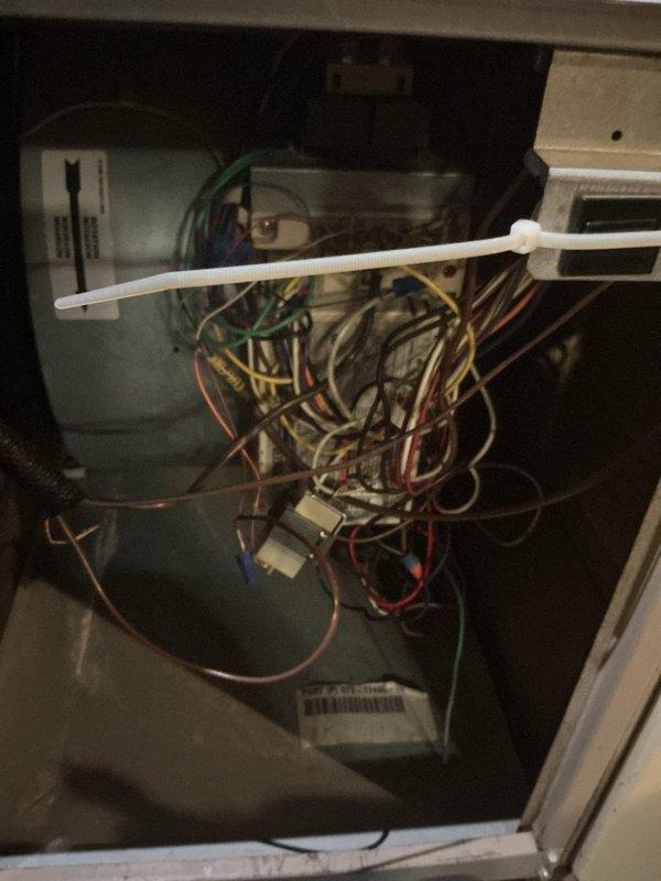 Performed comprehensive heating maintenance on a gas-powered furnace over 10 years old. Conducted thorough inspection of internal components including blower motor assembly, electrical connections, and safety controls. All wiring harnesses, wire nuts, and electrical connections were examined and found to be secure. System is operating within normal parameters and does not require equipment replacement at this time.