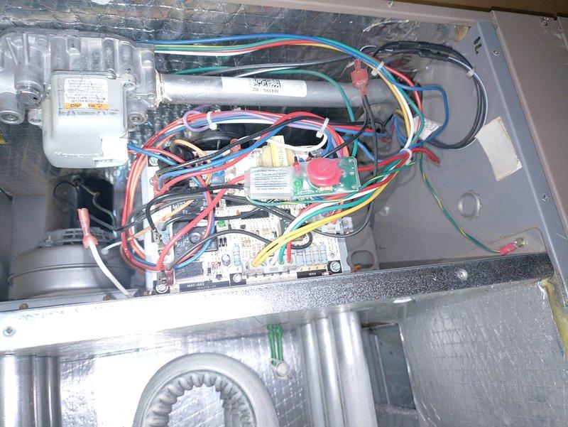 Completed comprehensive tune-up on 5-year-old furnace system. Performed visual inspection of blower motor assembly and verified proper operation of cooling fan, checked motor bearings and shaft alignment for wear. Inspected electrical control panel, tested capacitor functionality, verified all wire connections and terminations were secure, and confirmed proper operation of relays and control boards.