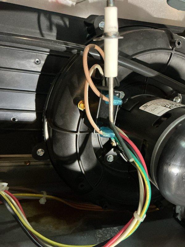 Completed scheduled MVP heating maintenance visit on Rheem furnace system. Performed comprehensive diagnostic inspection of all internal components including burner assembly, heat exchanger, blower motor, electrical connections, and control board using Fieldpiece testing equipment. Verified proper operation of all mechanical and electrical systems, checked wire connections and terminal blocks for secure contact, and confirmed unit functionality. All components found to be in good working condition with no issues identified during inspection.