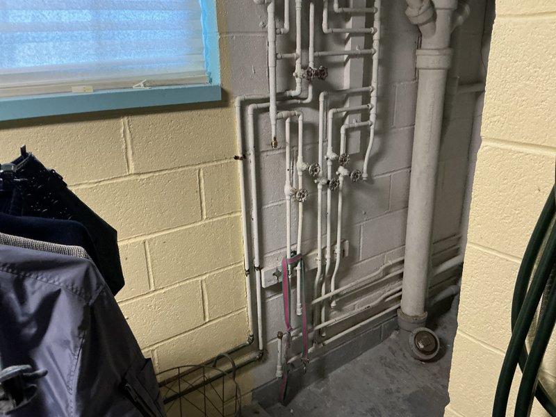Conducted comprehensive site assessment for boiler and hot water heater replacement estimate. Evaluated existing mechanical room infrastructure including AMTROL expansion tank, copper piping distribution system with multiple shut-off valves and pressure gauges, and PVC drainage network. Documented current equipment configuration, piping layout, and spatial constraints to develop accurate replacement proposal and identify any necessary modifications to existing plumbing and venting systems.
