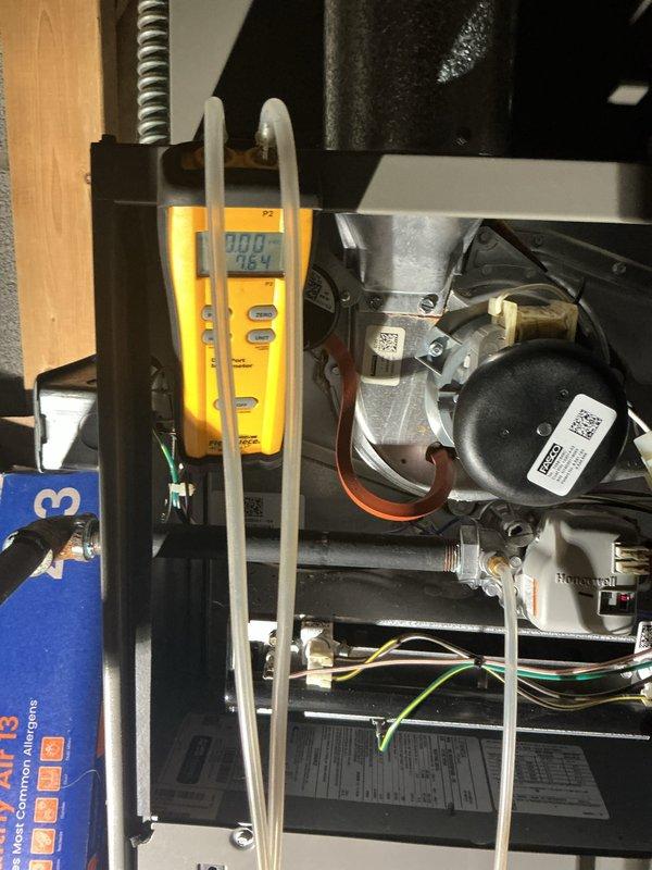 Completed comprehensive gas furnace maintenance inspection and diagnostics. Performed system evaluation with digital instrumentation to verify proper operation and temperature readings. Removed and assessed evaporator coil condition, noting accumulated dirt and debris on fins requiring cleaning to maintain optimal airflow and heat transfer efficiency.