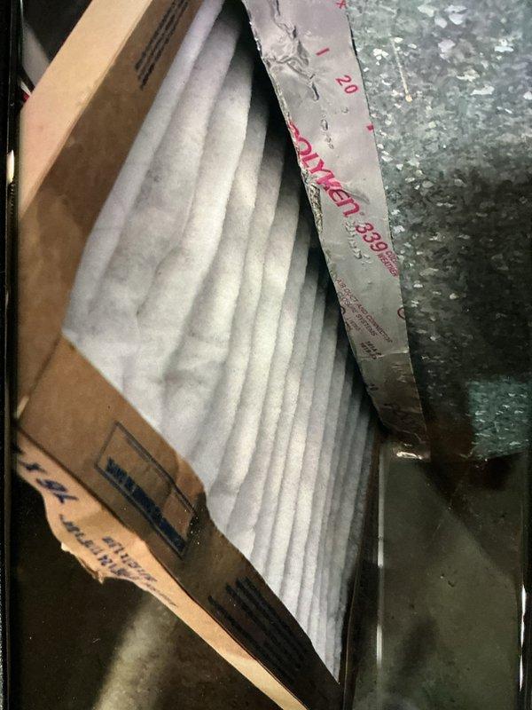 Performed seasonal heating maintenance on a Lennox gas furnace, inspecting the return air filter, which showed light dust loading, and the control board and wiring harness, which showed no evidence of damage, corrosion, or overheating. Verified wiring connections and securement, and noted dust accumulation inside the cabinet. The system was left in good operating condition.