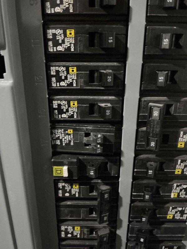 Performed an on-site electrical estimate for installation of a standby generator, including inspection of the existing Square D HOM load center to evaluate panel capacity, breaker configuration, and available space for a transfer switch or generator interlock. Documented the panel directory, breaker ratings, and surrounding clearances and routing conditions for the proposed equipment.