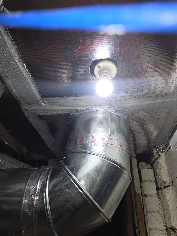 Installed a new 80% AFUE gas furnace as a complete replacement, connecting it to the existing galvanized supply ductwork with sealed, foil-taped joints and a properly routed duct elbow transition. Also installed a battery-operated carbon monoxide alarm to provide required CO detection for the new combustion appliance.