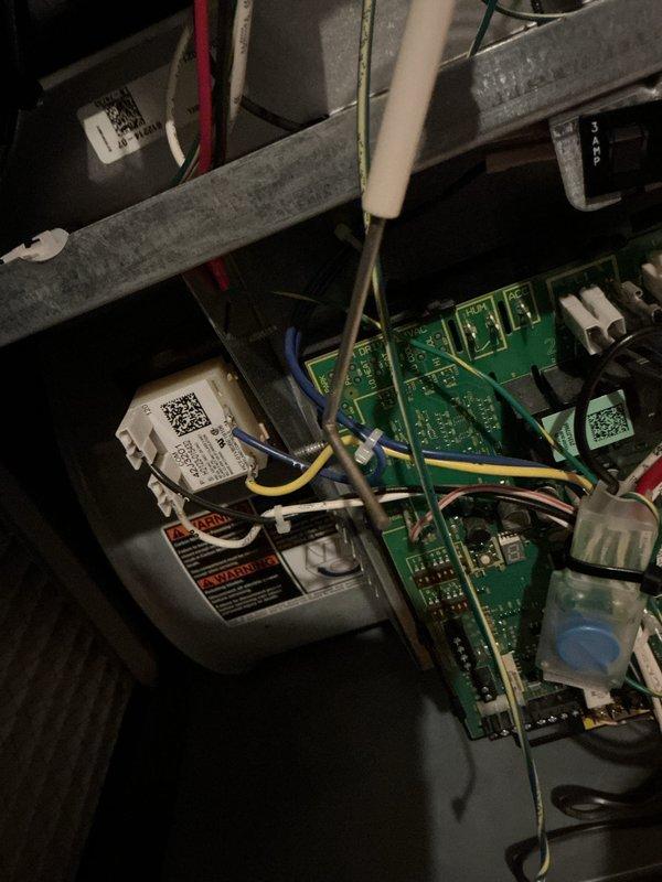 Performed annual heating maintenance on the furnace, including inspection of the control board, wiring harness connections, relay, and blower compartment for signs of damage or wear. Verified gas valve manifold pressure using a dual port manometer and confirmed proper operation within manufacturer specifications.