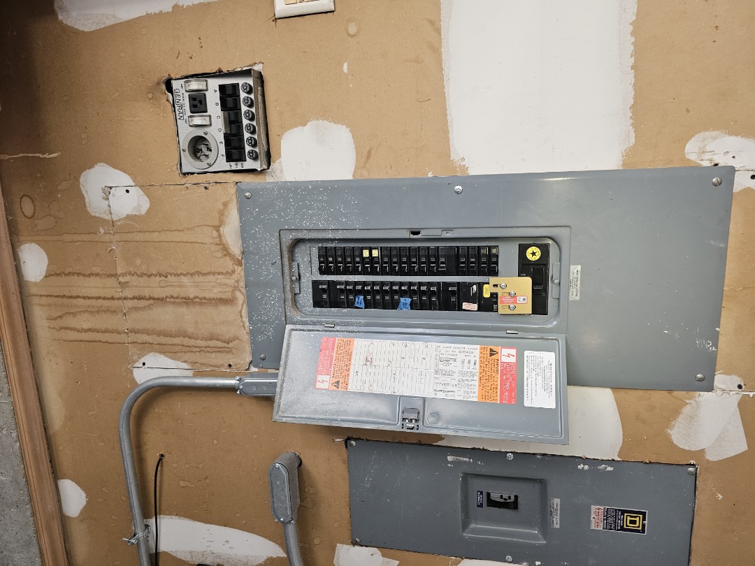 Full house portable generator electrical install